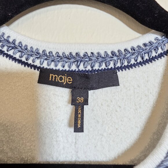 Maje Pleated Mini Dress Size 38 - Picture 8 of 8